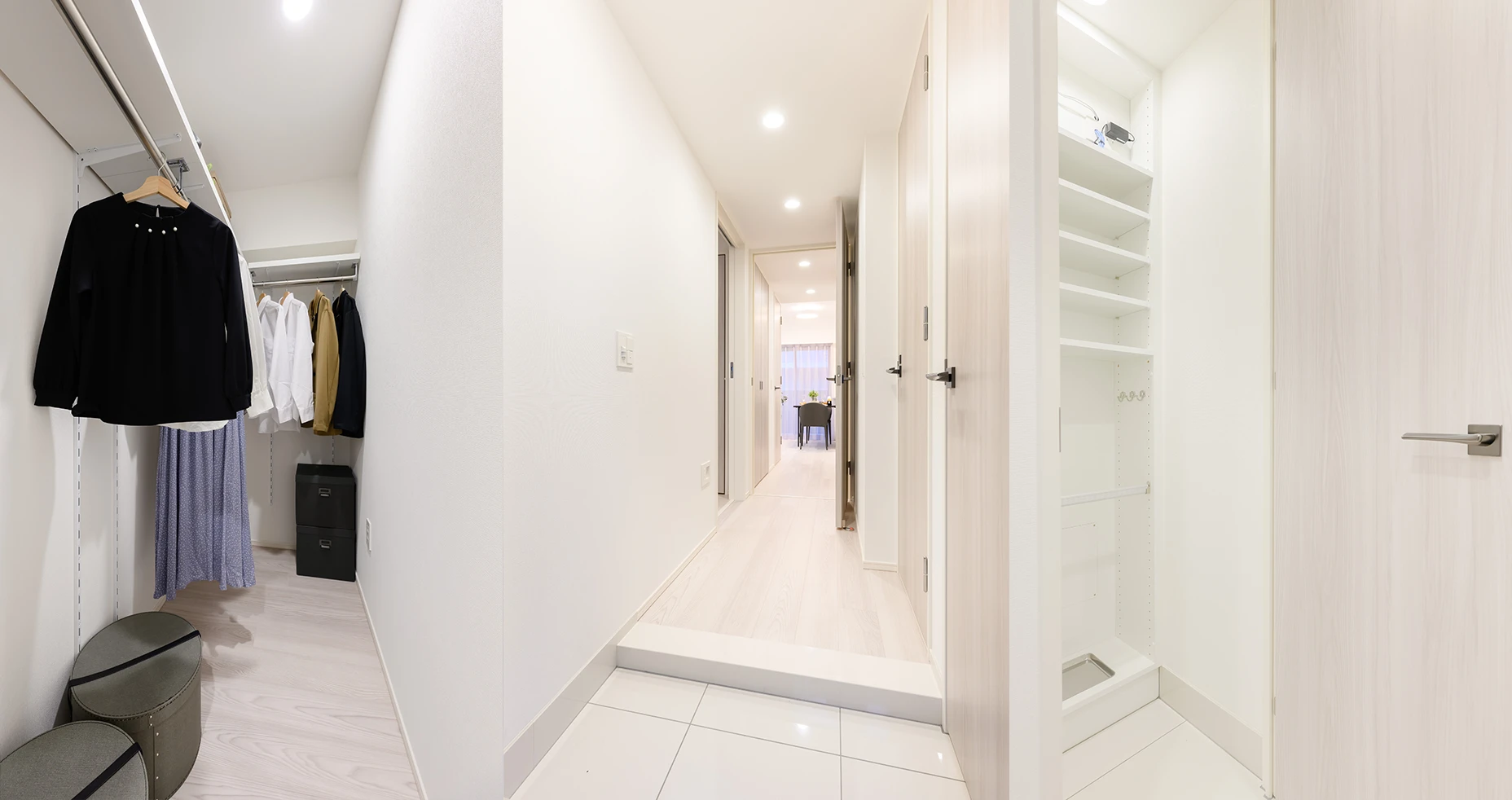 MULTI CLOSET, ENTRANCE, SHOES CLOAK