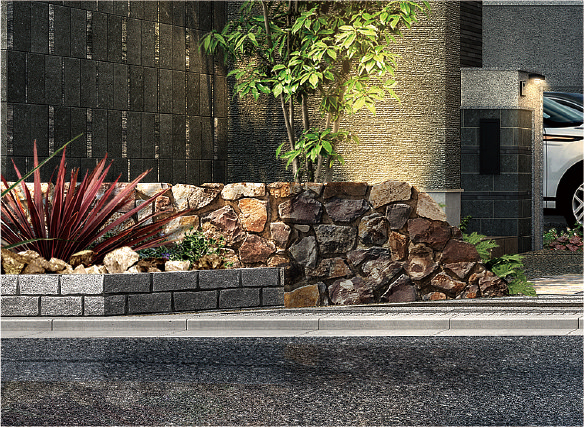 天然石ウォール