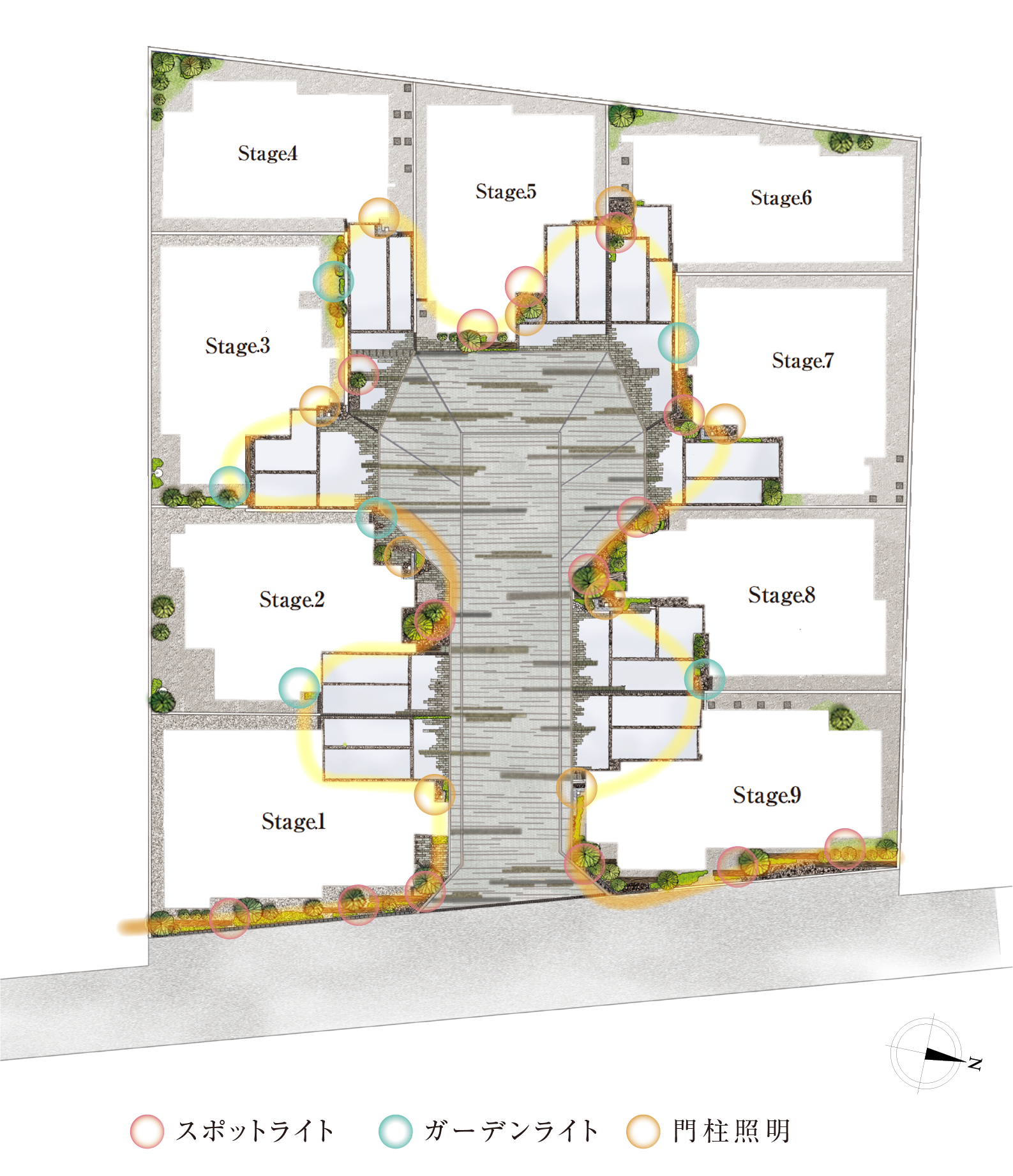 照明計画概念図
