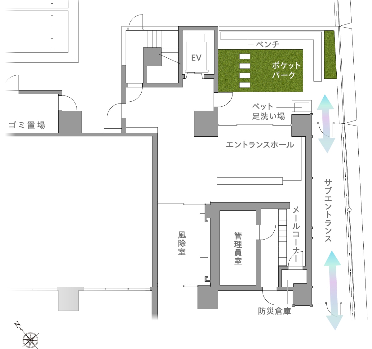 敷地配置図（一部）